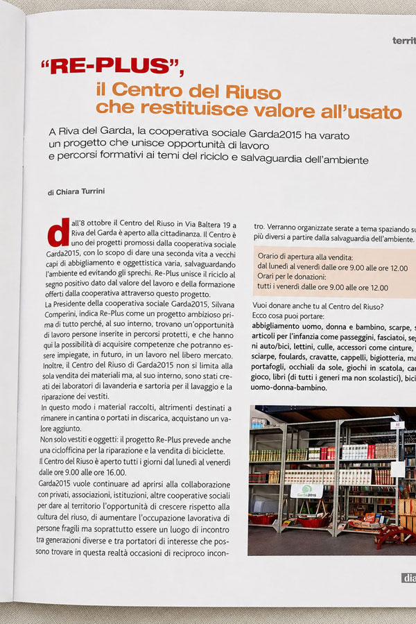 dialogo - Rivista soci CR AltoGarda - Il Centro del Riuso che restituisce valore all'usato